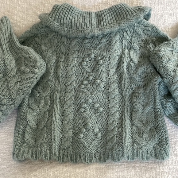 LoveShackFancy Berger Cropped Sweater - Picture 3 of 3